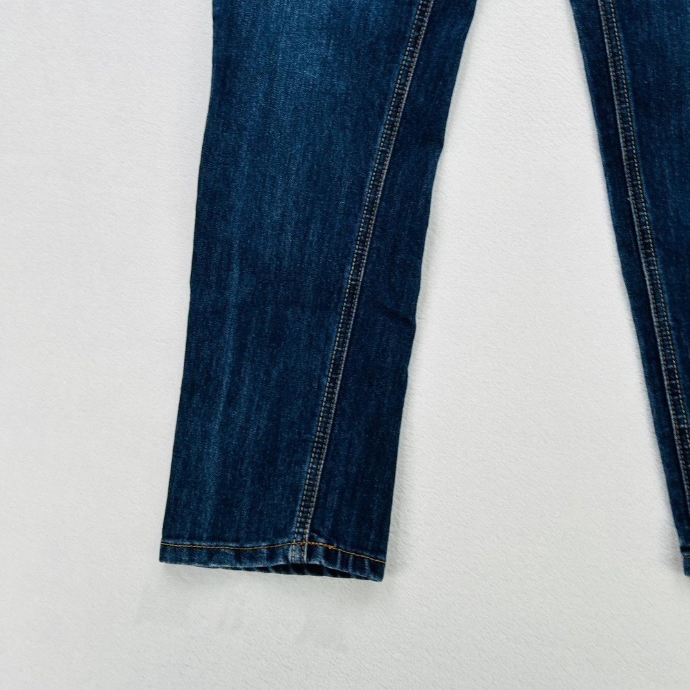 Bongo Jeans Juniors 11 30x26 Blue Mid Rise Straight Dark Wash Stretch Denim - Picture 12 of 16
